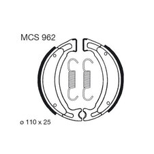 Brzdové čeľuste LUCAS MCS 962